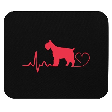 Discover Schnauzer Dog Heartbeat Miniature Schnauzer Mouse Pads