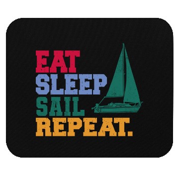 Discover Eat Sleep Sail Repeat Sailor Mouse Pads