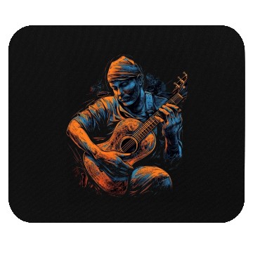 Discover Guitar Player Guitarist Acoustic Music Band Mouse Pads