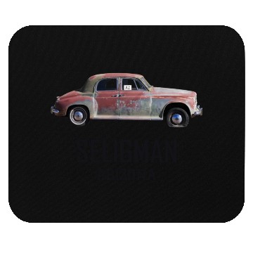 Discover Old car city of Seligman in Arizonna, US Route 66 Mouse Pads
