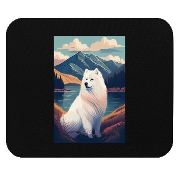 Discover Samoyed Nature Mouse Pads