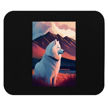 Discover Samoyed Nature Mouse Pads