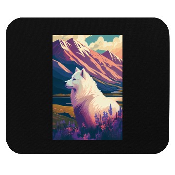 Discover Samoyed Nature Mouse Pads