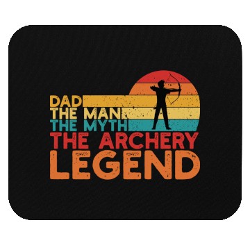 Discover Dad Archery Legend hipster Mouse Pads