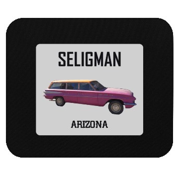 Discover Old car city of Seligman in Arizonna, US Route 66 Mouse Pads