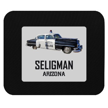 Discover Old car city of Seligman in Arizonna, US Route 66 Mouse Pads