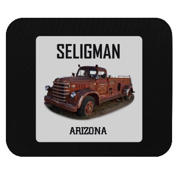 Discover Old car city of Seligman in Arizonna, US Route 66 Mouse Pads