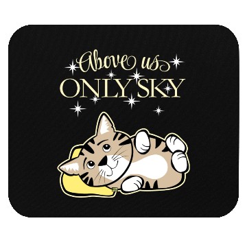 Discover Above Only Sky Cat Night Mouse Pads