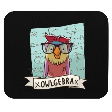 Discover Owlgebra Owl Nerd Math Teacher Mouse Pads