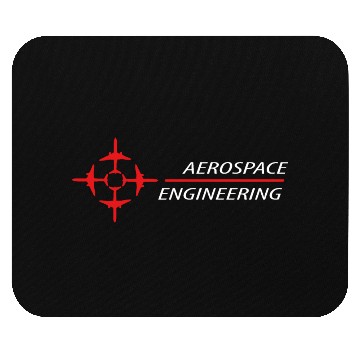 Discover aerospace engineering text, aircraft logo Mouse Pads