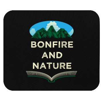 Discover Bonfire and Nature Camping Wildlife Camper Outdoor Mouse Pads