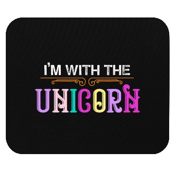 Discover Im With The Unicorn Trick or Treat Parent Costume Mouse Pads