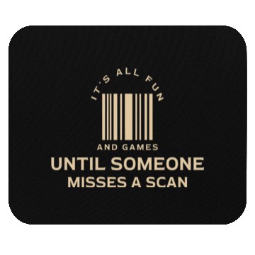 Discover Funny Postal Worker Design It's all fun and games Mouse Pads