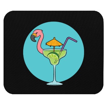Discover Flamingo Cocktail Mouse Pads