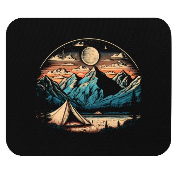 Discover Night Camping Mouse Pads