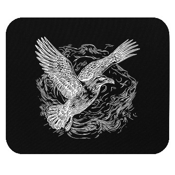 Discover Flying Seagull Over The Sea Mouse Pads