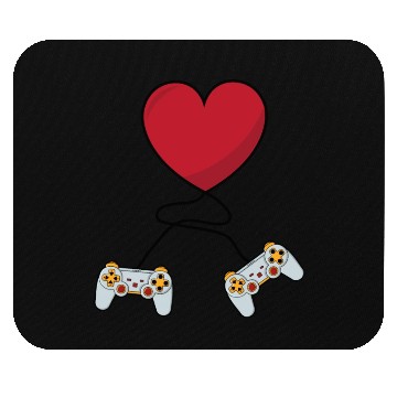 Discover I love gaming on valentine day Mouse Pads