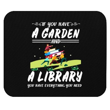 Discover Cute Library Librarian Gardening Mouse Pads Book