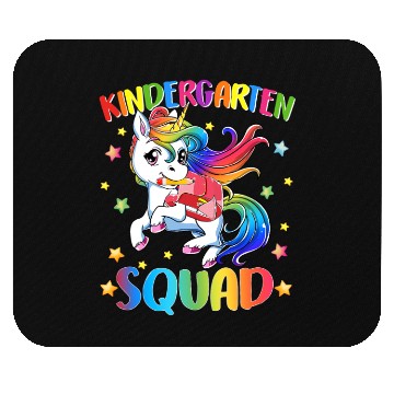 Discover Cute Kindergarten Squad Dabbing Unicorn Back Mouse Pads