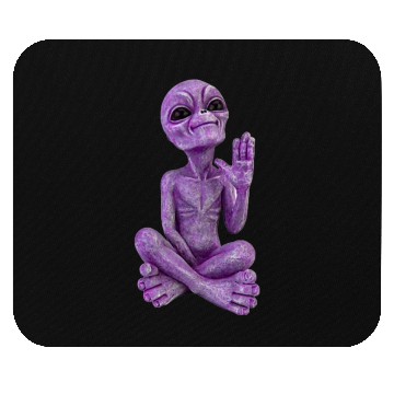 Discover Purple Stone Alien Statue Mouse Pads
