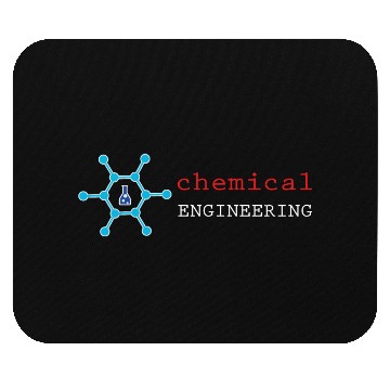 Discover chemical engineering text, chemistry logo Mouse Pads