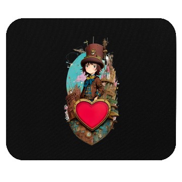 Discover Gears and Lace: A Cute Steampunk Design Mouse Pads