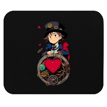 Discover Gears and Lace: A Cute Steampunk Design Mouse Pads