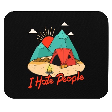 Discover I Hate People I Love Camping Funny Mouse Pads