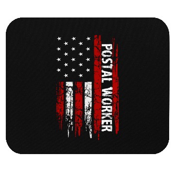 Discover Postal Worker Usa Flag Mailman Postman Mouse Pads