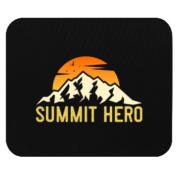 Discover Summit Hero Climbers Mountaineering Mountain Guide Mouse Pads