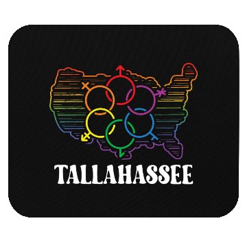 Discover Tallahassee Pride Month Pride Flag LGBT Community Mouse Pads