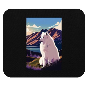 Discover Samoyed Nature Mouse Pads