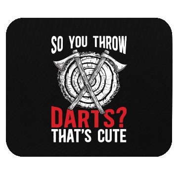 Discover Axe Throwing So You Throw Darts Bullseye Chopping Mouse Pads