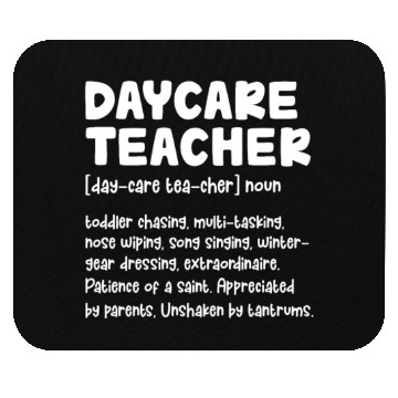 Discover Daycare Teacher Definition Mouse Pads
