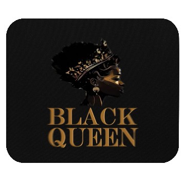 Discover Womens Black Queen Mouse Pads