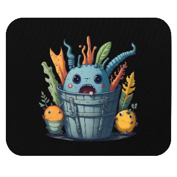 Discover Monsters in a bucket Mouse Pads