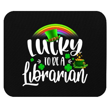 Discover Irish Lucky To Be A Librarian St Patricks Day Mouse Pads