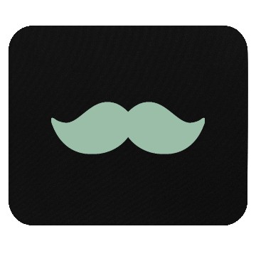 Discover Pastel Green Mustache November Man Cycling Mouse Pads