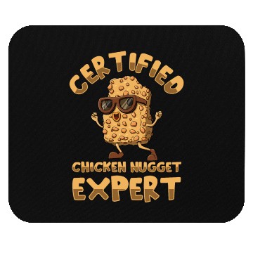 Discover Certified Chicken Nugget Expert Nugget Lover Mouse Pads
