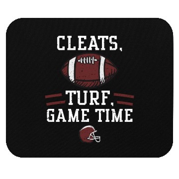 Discover Cleats, turf, game time - Football Mouse Pads