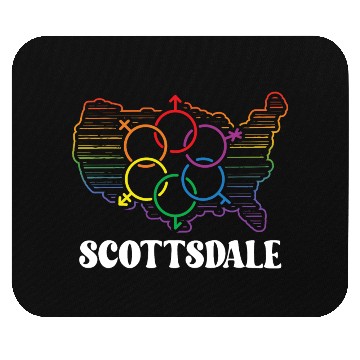 Discover Scottsdale Pride Month Pride Flag LGBT Community L Mouse Pads