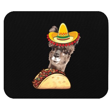 Discover Llama Eating Taco Lover Cinco de Mayo Mouse Pads