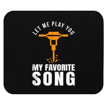 Discover Construction Worker Builder Jackhammer Favorite Mouse Pads