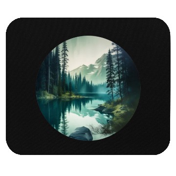 Discover Forest Lake Mouse Pads