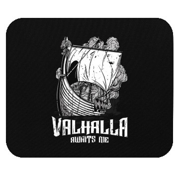 Discover Valhalla awaits me - Viking Mouse Pads