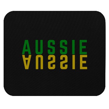 Discover Aussie text, Australian lovers design Mouse Pads