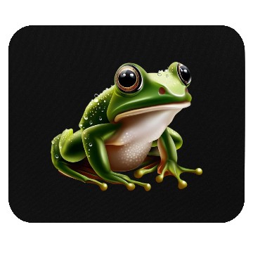 Discover Rain frog water drop frog Mouse Pads