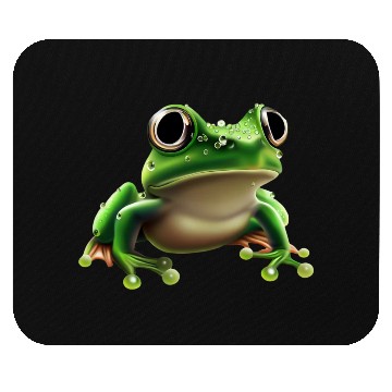 Discover Rain frog water drop frog Mouse Pads