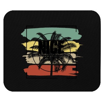 Discover Nice France Palm Tree Retro Artistic Mouse Pads