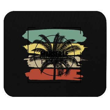 Discover Marseille France Palm Tree Retro Artistic Mouse Pads